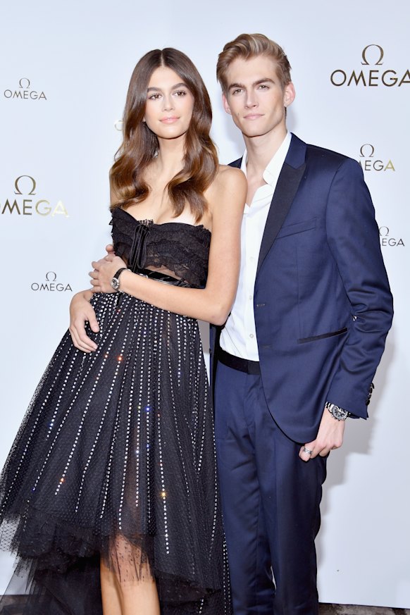 Kaia Gerber and Presley Gerber in 2018.