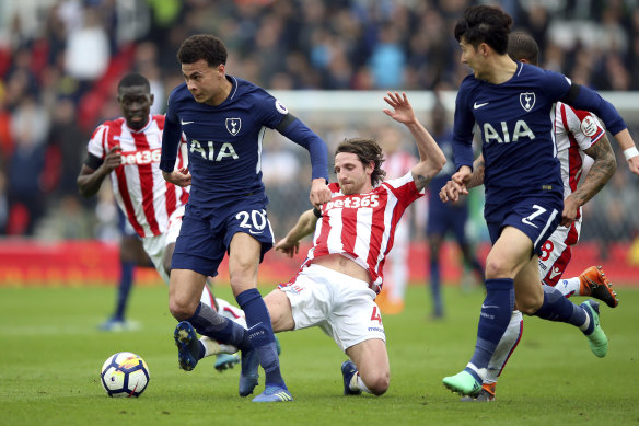 Too slick: Spurs were too good for Stoke City.