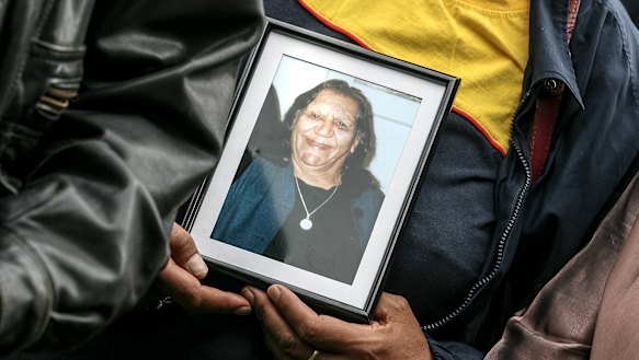 A photo of Mary Edwards was taken to Canberra by the Edwards family on the day of the apology.