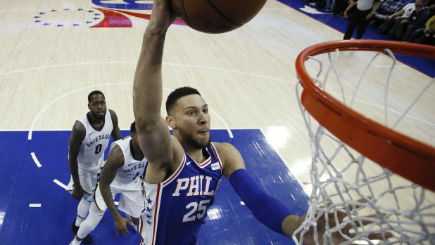 Ben Simmons' hot form continued against the  Memphis Grizzlies.