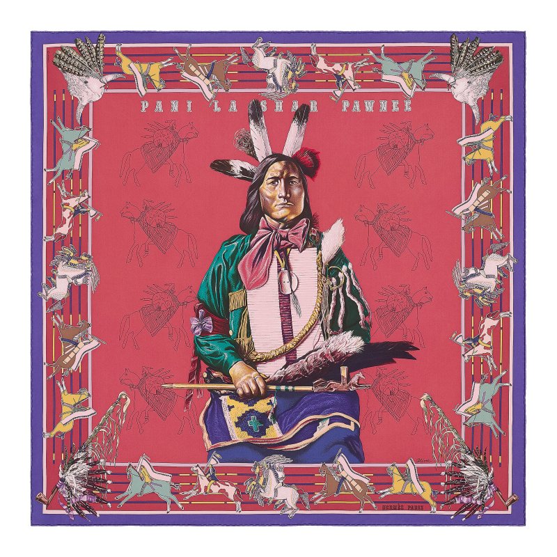 hermes indian chief scarf