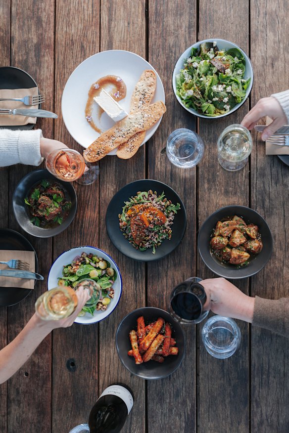 A spread of dishes from the seasonal menu.