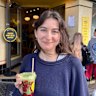 Grace Lagan outside Haberfield cafe Happyfield – named Cafe of the Year in the 2024 Good Food Guide.