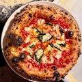 A big and bubbly crust defines the pizzas at Magma.