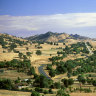 In NSW, the Hume Highway runs through a beautiful undulating landscape near Gundagai.