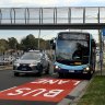 A new bus lane on Parramatta Road.