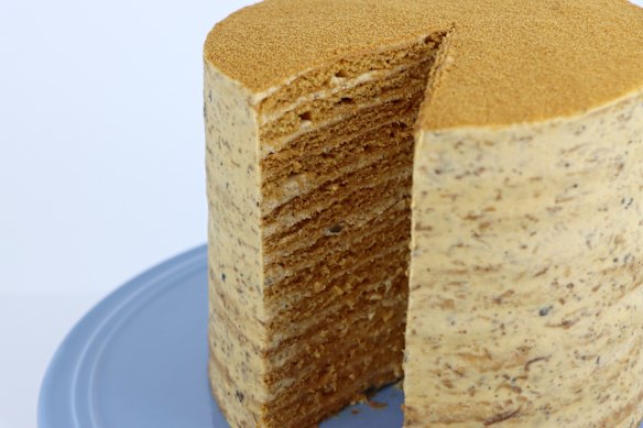 Rhiann Mead’s truffle honey cake. 