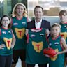 Need a new stadium: AFL chief Andrew Dillon launched the Tasmania Devils in March 2024.