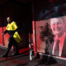 Red paint was splashed on Ben Carroll’s Niddrie office overnight.