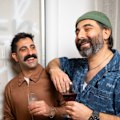 Harry Kapoulas (right) with his brother Mario at Homer.