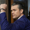 Pete Hegseth, President-elect Donald Trump’s choice to be Defense secretary, at the completion of his confirmation hearing before the Senate Armed Services Committee, at the Capitol in Washington.