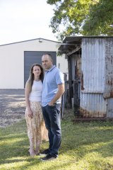 Orchard Hills residents Christine and Jason Vella, whose land is being acquired by Sydney Metro.