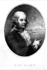 A portrait of Captain William Bligh.