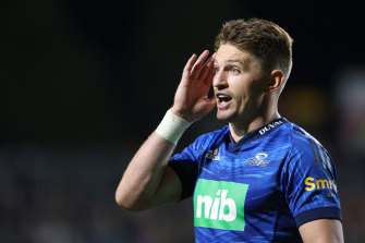 Beauden Barrett is a chance to line up at five-eighth for the Blues.