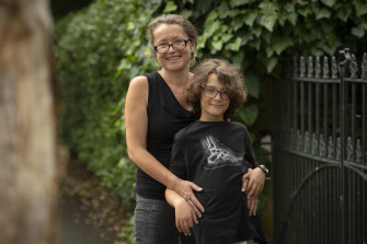 Jana Pintainho is fully vaccinated but thinks the risks outweigh the benefits for her son Mel, 9.