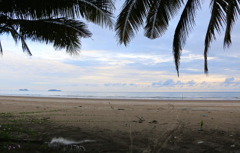 The beach at Lundu in southern Sarawak state.