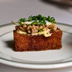 Anchovy toast.