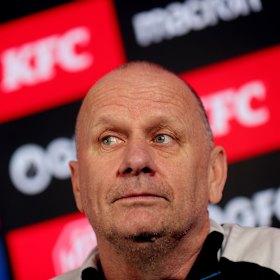 Ken Hinkley in his time as Port Adelaide coach.