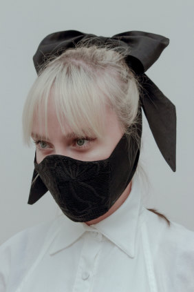 A face mask by Australian designer Gail Sorronda. 