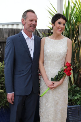 John de Ridder and Tanya Gendle on their wedding day in September, 2015.