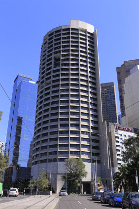 Shell House, on the corner of Spring and Flinders streets.