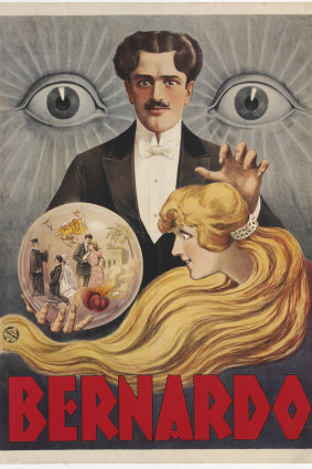 A poster of the magician Bernardo in the Robbins Collection of Stage Magic. 