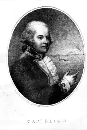 A portrait of Captain William Bligh.
