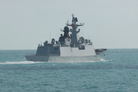 Chinese frigate Hengyang was spotted 150 nautical miles off the coast of Sydney.