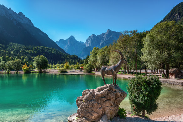 Jasna Lake in Slovenia.