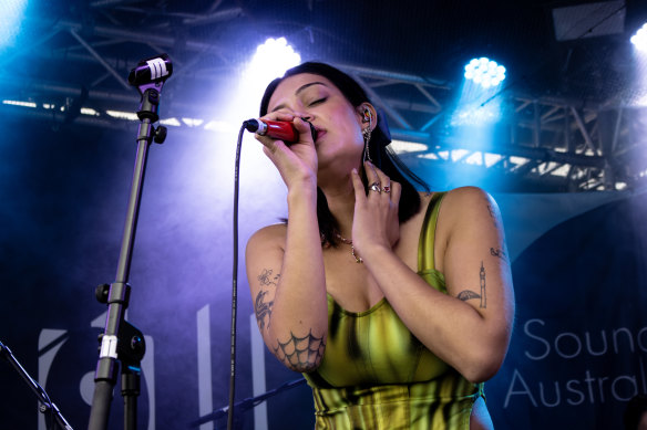 Thelma Plum performed as part of an Australian showcase at Reeperbahn Festival.