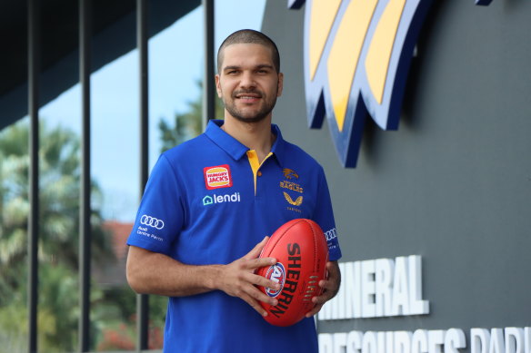 Sam Petrevski-Seton has arrived at the West Coast Eagles after his trade from Carlton.
