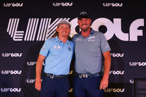 Australian duo Cameron Smith and Marc Leishman have signed up for LIV Golf.