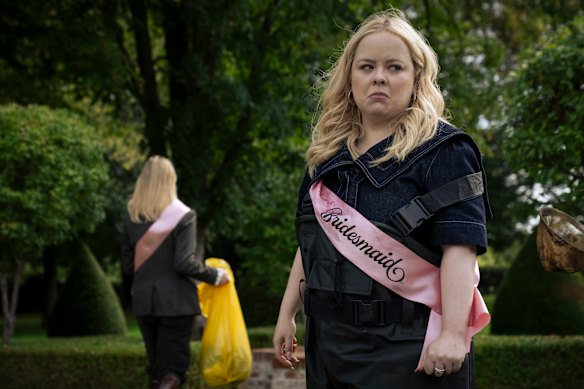 Nicola Coughlan as Maggie in Big Mood. 