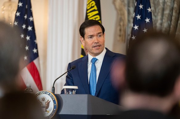 وزير الخارجية الأمريكي ماركو روبيو يوم الاثنين، بتوقيت واشنطن.