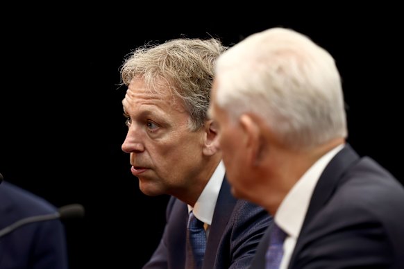 Rio Tinto chief Jakob Stausholm after the annual meeting in Perth.