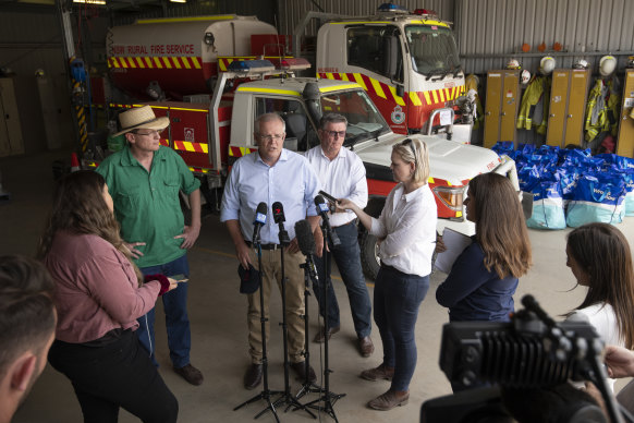 Prime Minister Scott Morrison toured bushfire affected regions of the Blue Mountains on December 23.