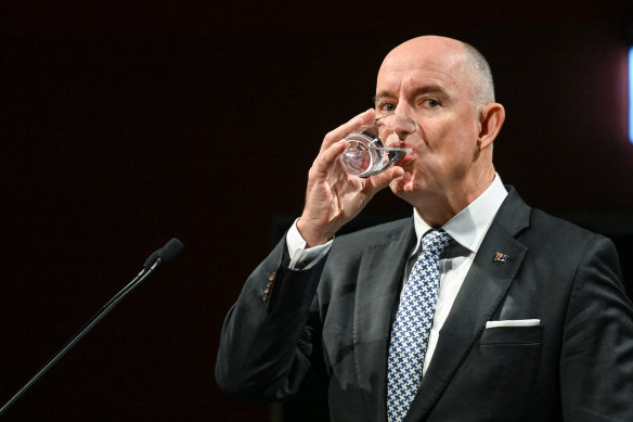 The federal acting Education Minister Stuart Robert on Wednesday.