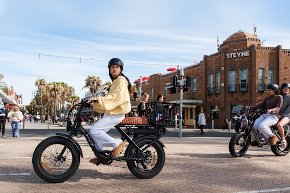 A fat bikes on the Corso in Manly