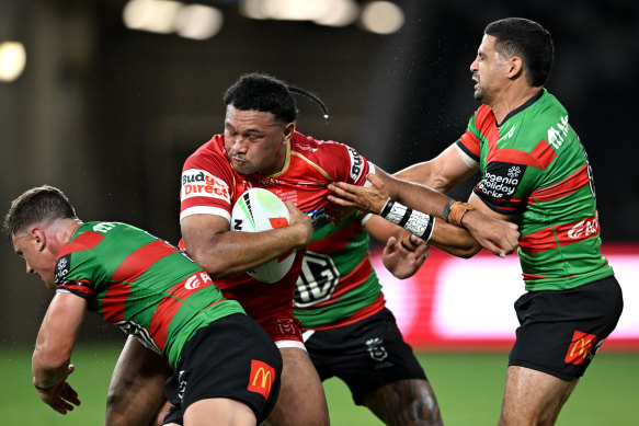 Kulikefu Finefeuiaki was a powerhouse before leaving for a HIA in his Dolphins’ debut.