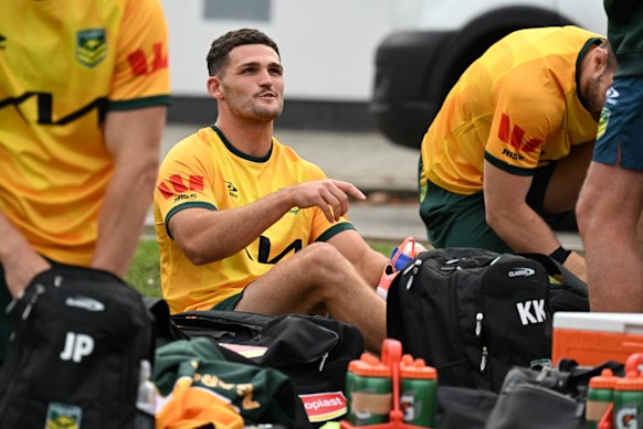 Nathan Cleary at Kangaroos training.