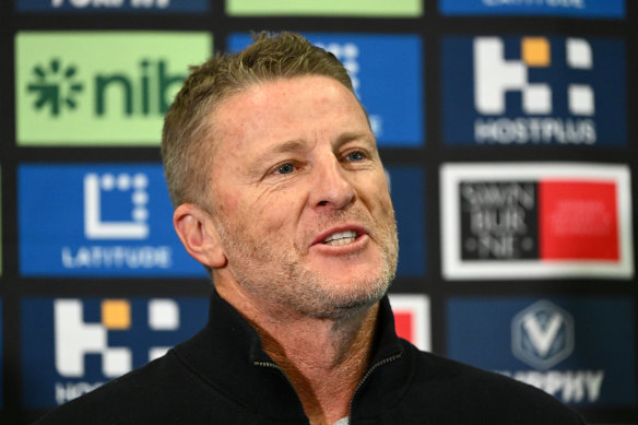 Former Tigers coach Damien Hardwick.