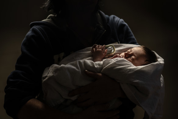Domestic violence survivor Sarah and her new baby could be facing homelessness.