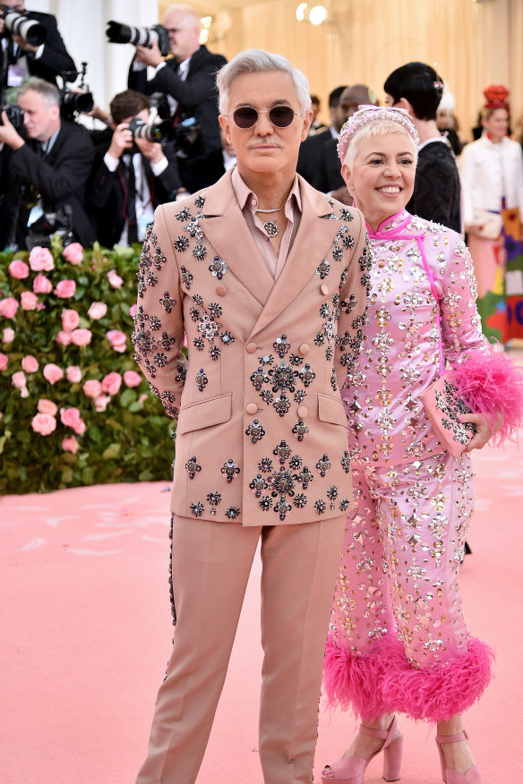 Catherine Martin with Baz Luhrmann at the 2019 Met Gala.