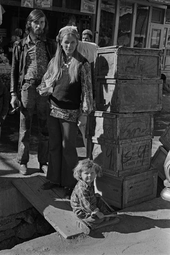 A hippie family in Afghanistan in 1971.