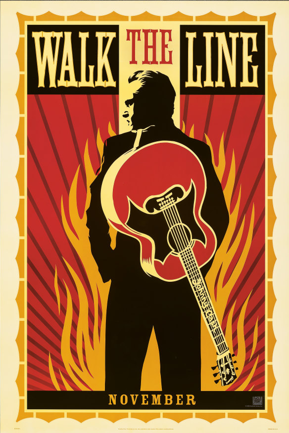 The Shepard Fairey-designed poster for 2005’s Walk the Line.