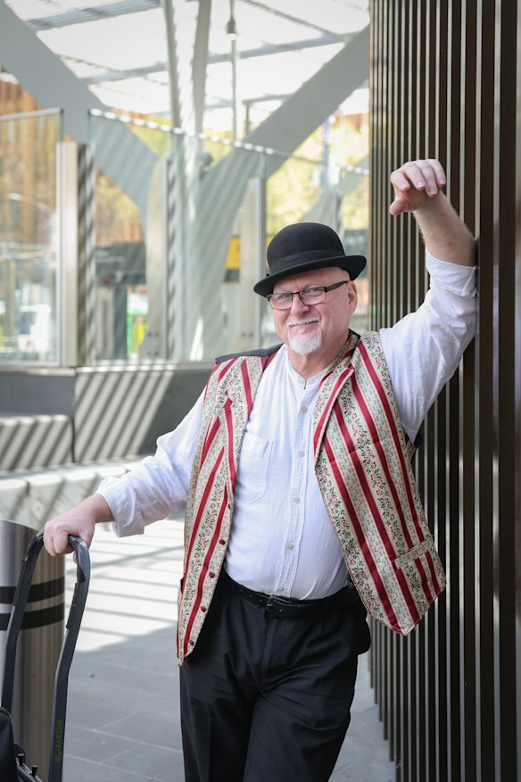 Performer Dwayne Andrews says the square looks like it was created by a Russian Brutalist.