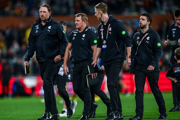 ‘Craziest weather I’ve ever played in’: Star’s big call as Crows outclass Blues in Gather Round opener