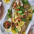 Julia Busuttil Nishimura’s Maltese-style stuffed snapper.