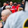 Deposed opposition leader Peter Dutton’s campaign stop in the formerly marginal seat of Gilmore, on the NSW South Coast, was gatecrashed by nuclear protesters.