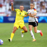 Caitlin Foord has had the best chances for the Matildas so far.